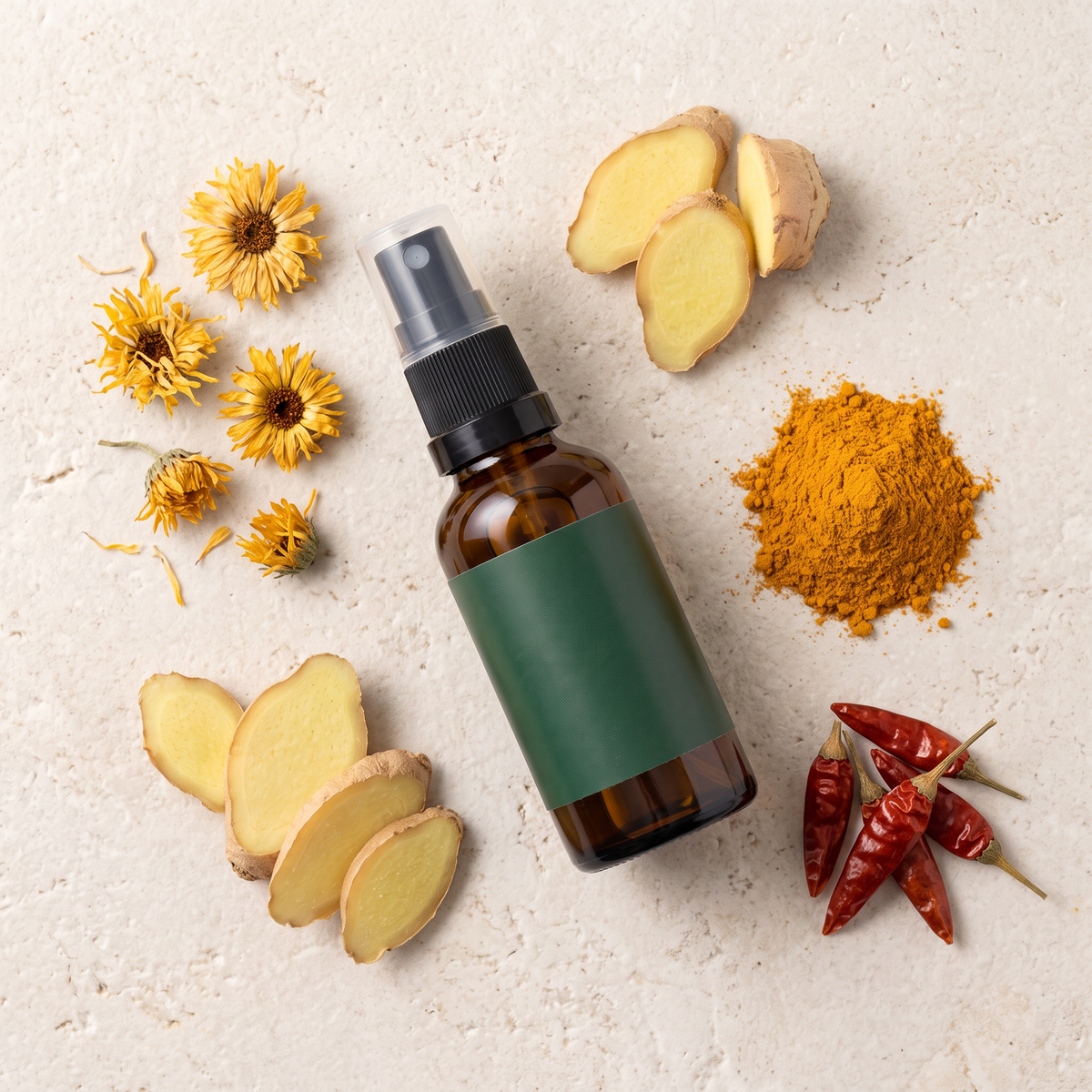 Biljna formula — đumbir, kurkuma i ljuta paprika